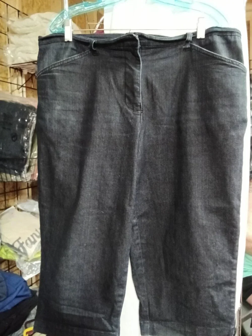 Lady's Dark Denim Shorts with Pockets - 25% Off When You Bundle 5+ Items!